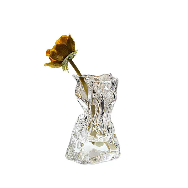 Ins Glass Gorgeous Irregular Vase