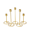 Golden Single Iron Candle Holder