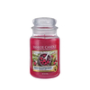 Large Jar Glass Red Raspberry Candle