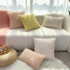 Solid Color Small Curly Hair Throw Pillow