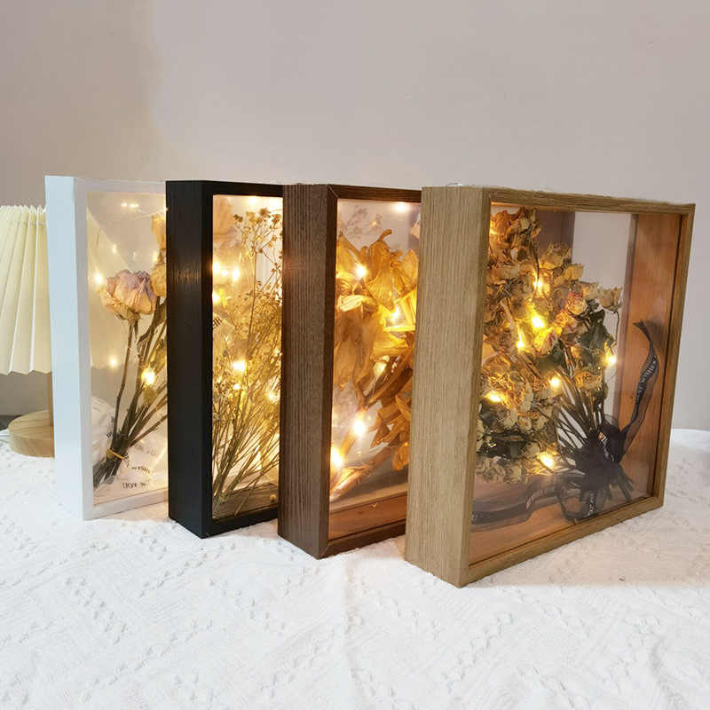 Transparent Dried Flower Photo Frame