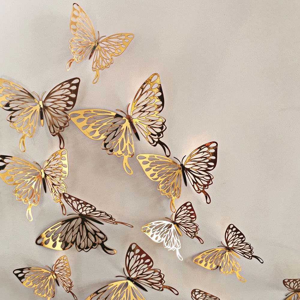 Three-dimensional Butterfly Sticker Wall Decor