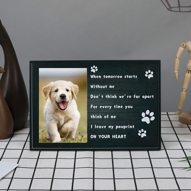 Pet Memorial Birth Anniversary Wooden Photo Frame