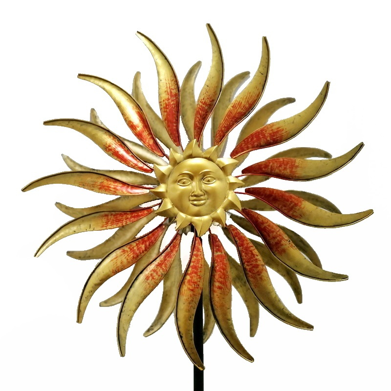 Outdoor Metal Sun Wind Spinners for Yard Garden Decor