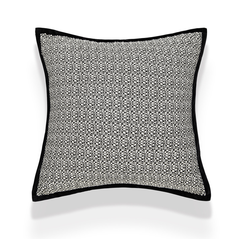 Black Modern Style Throw Pillow