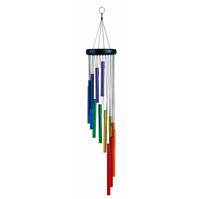Colorful Aluminum Alloy Tubes Wind Chimes Backyard Decoration