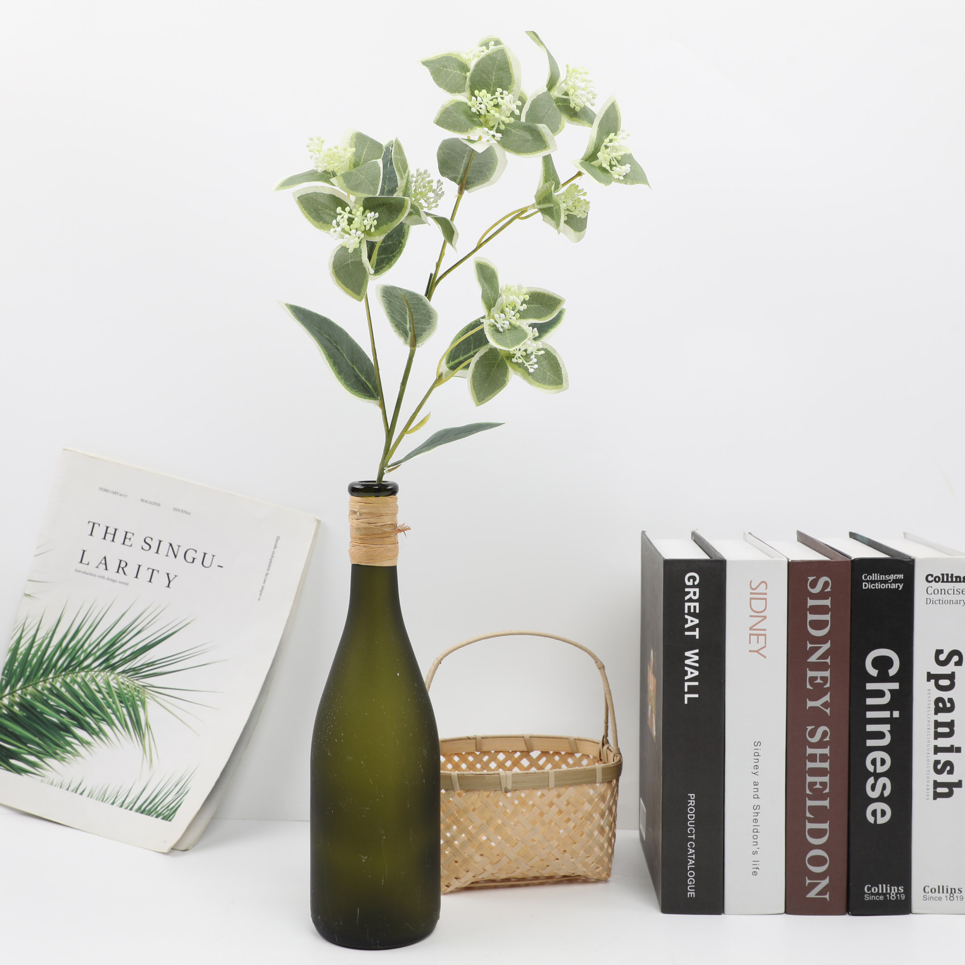 Artificial Plants Leaves Fake Leaf Decorations for Home Kitchen