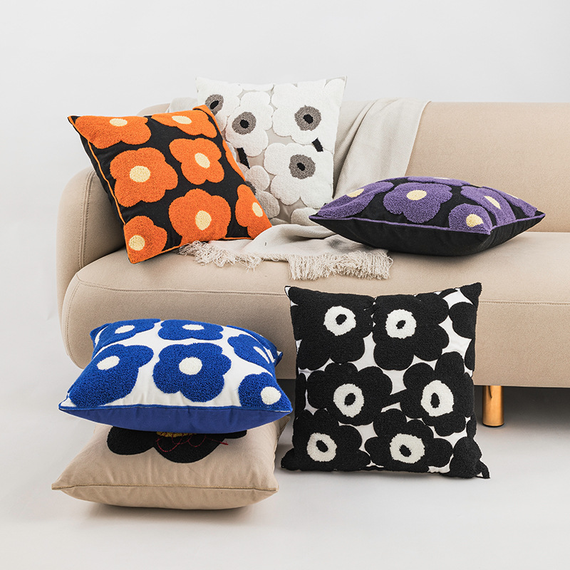 Purple Poppy Throw Pillow
