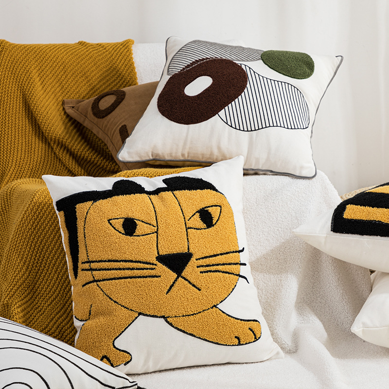 Cookie Cream Throw Pillows