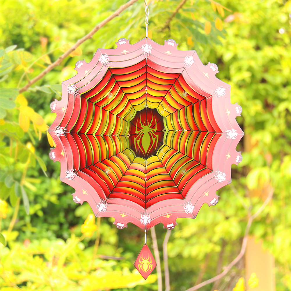 Spider Wind Chimes Halloween Garden Decor
