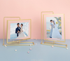 Metal Rotating Double-sided Glass Photo Frame