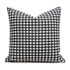 Checkered Pillow/White & Black