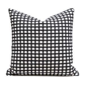 Checkered Pillow/White & Black