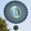 Peacock Glass Wind Chime for Home