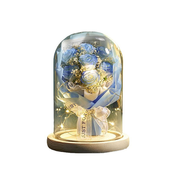 Preserved Rose Gifts for Her Forever Real Roses in Glass Dome