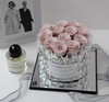 Eternal Flowers Mirror Wrinkled Silver Bucket 