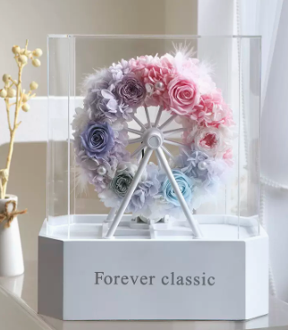 Forever Flower Ferris Wheel Bluetooth Speaker Gift Set