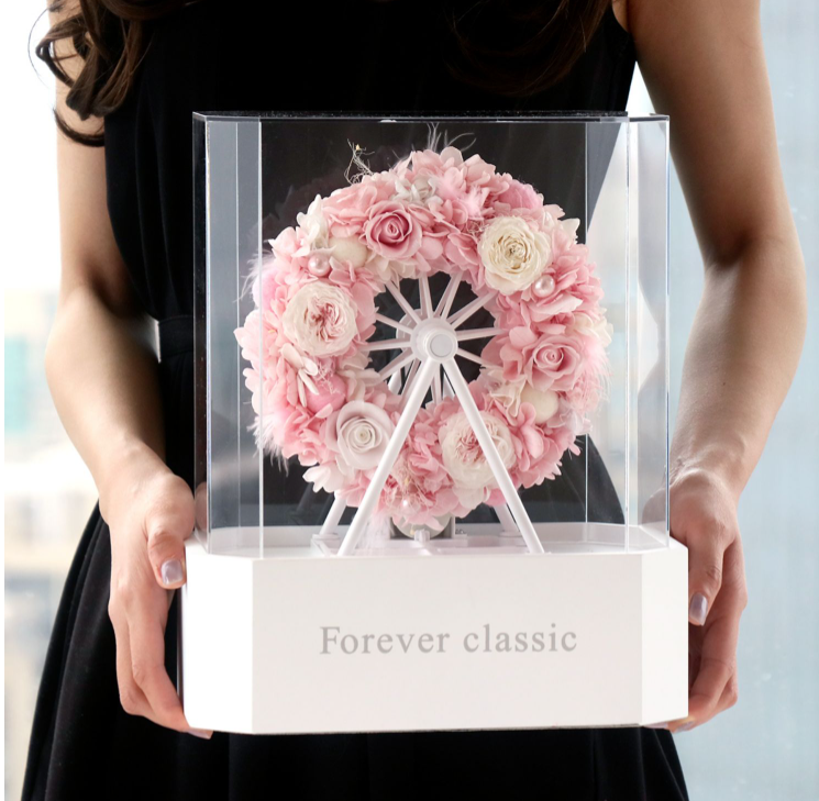 Forever Flower Ferris Wheel Bluetooth Speaker Gift Set