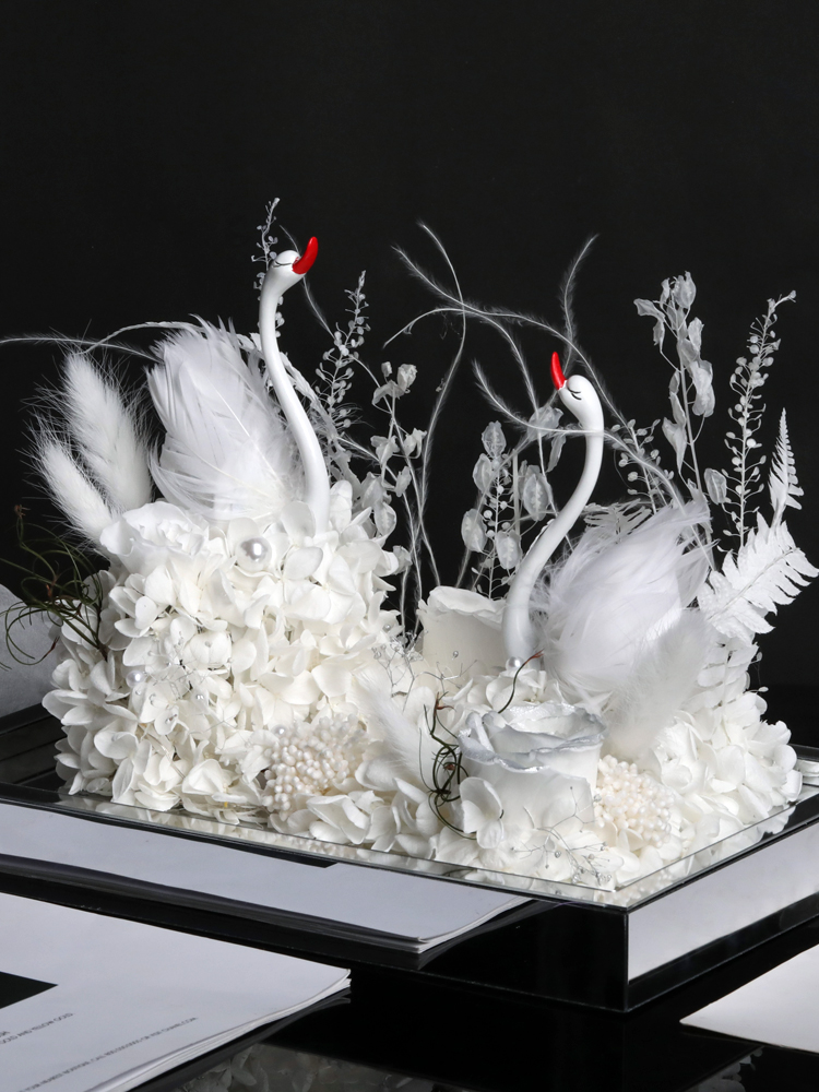 Forever Flowers White Swan Flower Gift Box