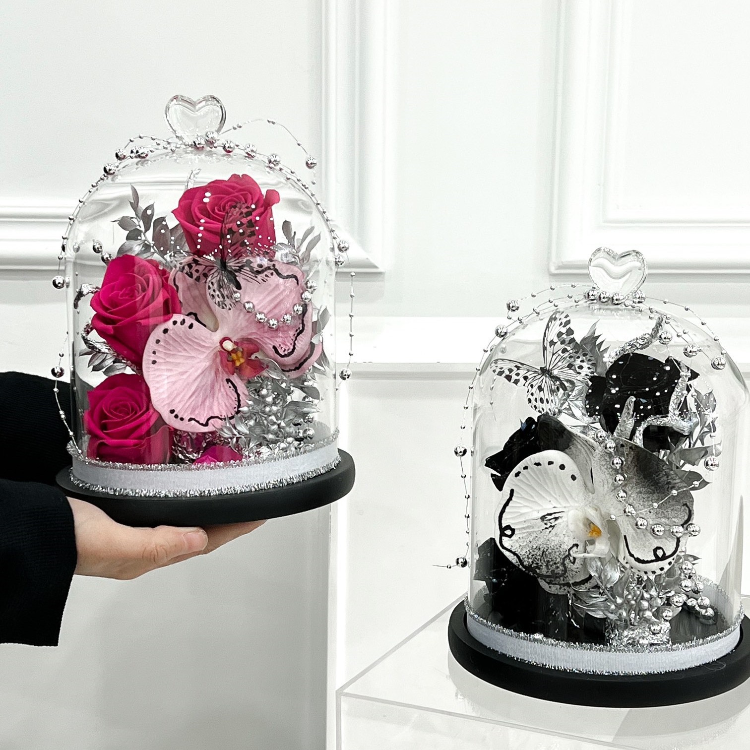 Creative Eternal Rose Glass Cover