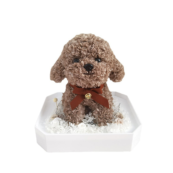 Eternal Flower Teddy Dog Ornaments