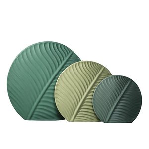 Leaves Pattern Creative Ceramic Floral Vase Home Decor Ideal Gifts