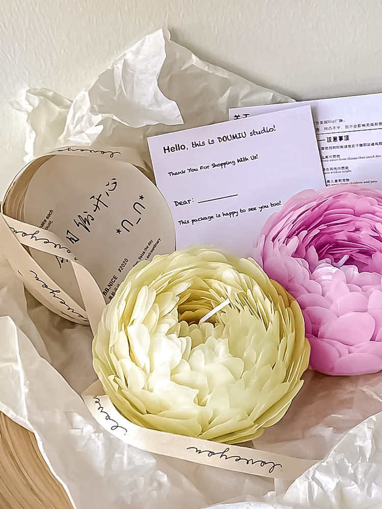 Herbaceous Peony Handmade Flower Scented Candle