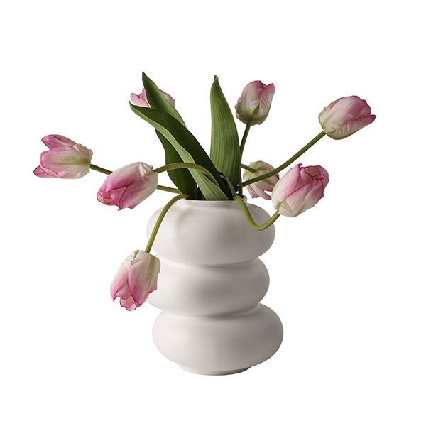 Creamy Ins Style Donut Vase Ceramic
