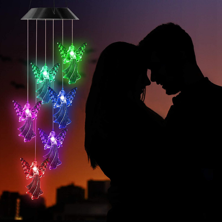 Solar Angel Wind Chimes Light Unique Birthday Gifts for Mom