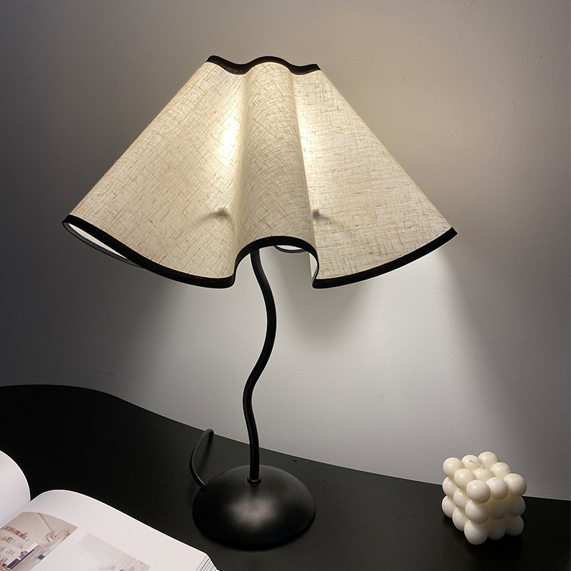 Umbrella Type Iron Table Lamp