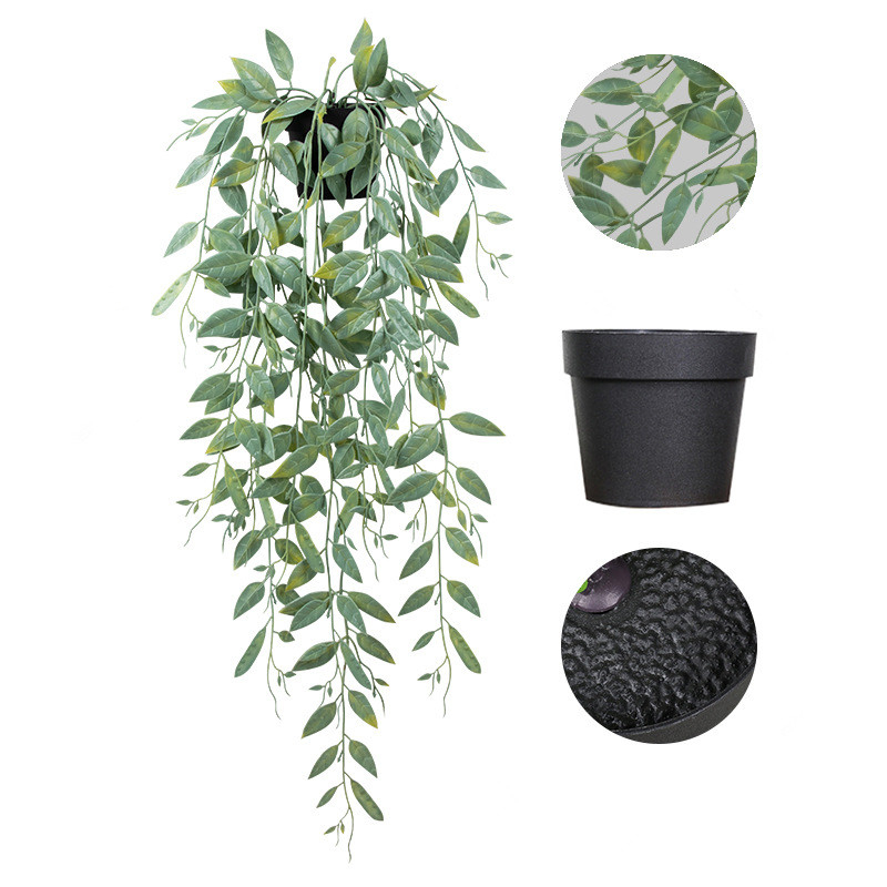 Artificial Pea Hanging Plants Fake Potting Wall Home Garden Decor