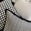 Black Modern Style Throw Pillow