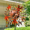 Golden Suns Dual Rotor Metal Wind Spinner Garden Decor Ornament