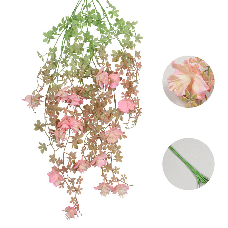 Artificial Begonia Vines Hanging Home Wedding Wall Decor