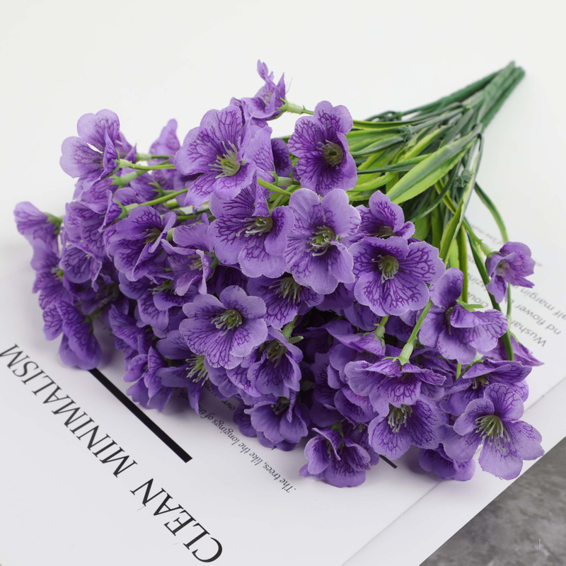 Artificial Violets Fake Flowers Wedding Room Party Decoration