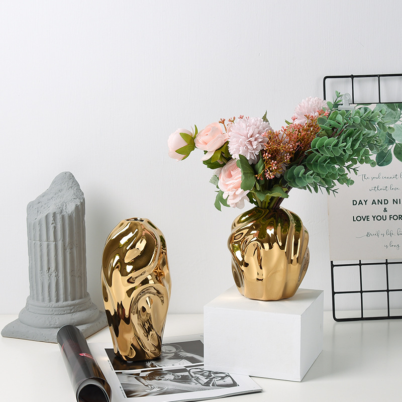Stardust Gold Modern Decorative Vase