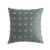 Leather Hollow Stars Throw Pillow