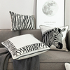 Geometric Zebra-print Throw Pillows
