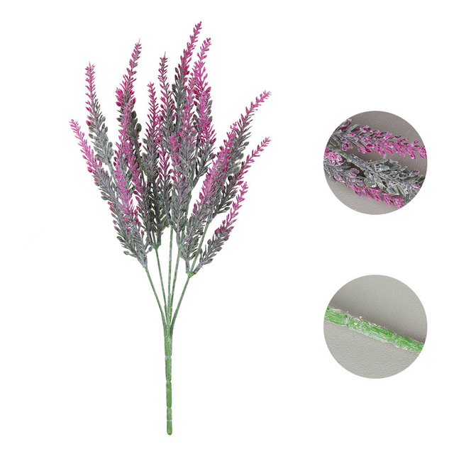 Artificial Lavender Flowers Fake Artificial Plants Outdoor Indoor Decor 