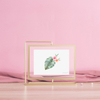 Metal Rotating Double-sided Glass Photo Frame