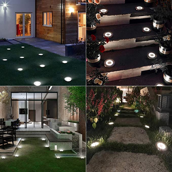 Solar Ground Lights Waterproof In-Ground Lights