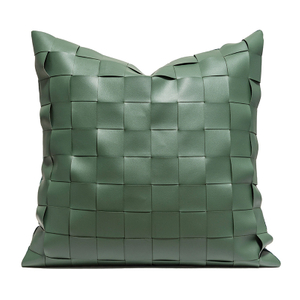 Green Braided Pillow/PU 