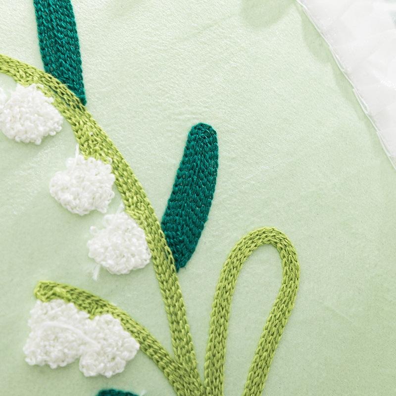 Bellflower Lace Throw Pillows