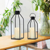 Metal Candle Lanterns Set Modern Farmhouse Decor