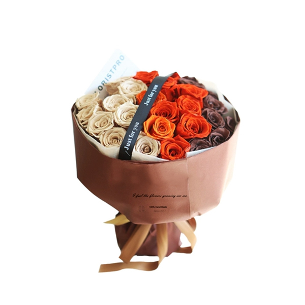 Color Contrasting Preserved Flower Bouquet