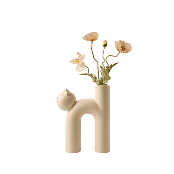 Tube Cat Vase