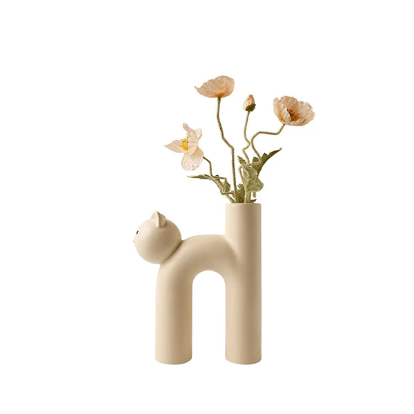 Tube Cat Vase