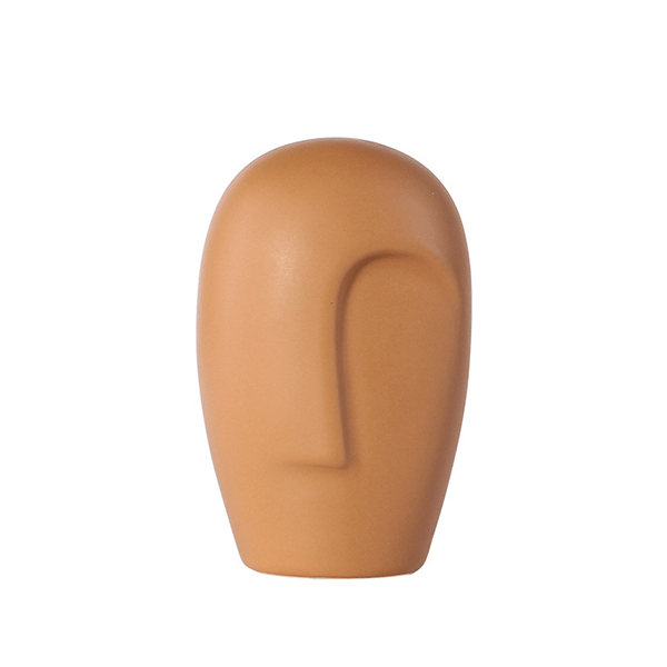 Abstract Faces Ceramic Flower Vase Decoration for Home