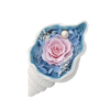 Home Decor Preserved Rose with Ceramics Conch Gift for Women