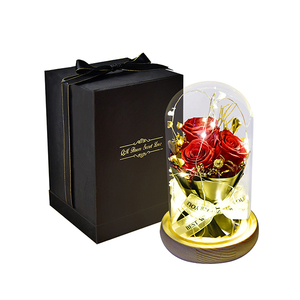Valentines Day Gifts for Her Eternal Flower Decor with LED Lights
